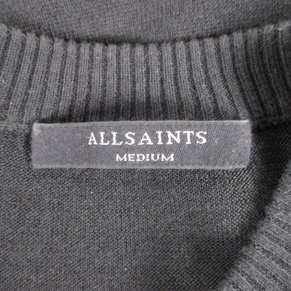 ALLSAINTS "RIA" COLD SHOULDER SIDE BUTTON SWEATER - Picture 13 of 14